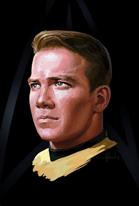 Tos Fanart James T Kirk By Andead Star Trek Art Star Wars James