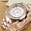 SINOBI Women Wrist Watch Fashion Crystal Casual Wirstwatches Clock ...