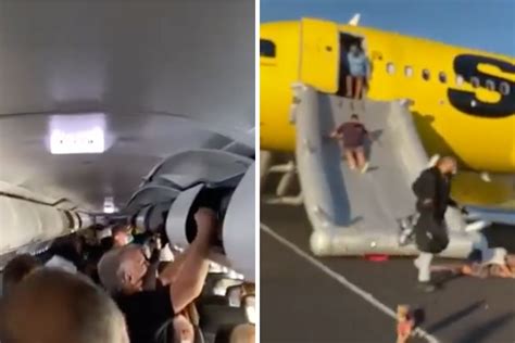 “leave Everything Jump And Slide” Passengers Grab Bags During Spirit Airlines Emergency