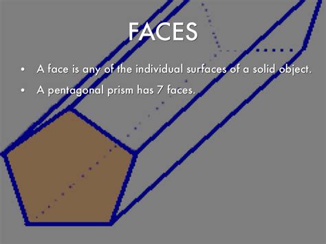 It is a type of heptahedron with 7 faces, 15 edges, and 10 vertices. Pentagonal Prism by reynaisqueenly