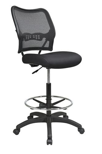Office Star Deluxe Airgrid Back Drafting Chair With Mesh Seat And