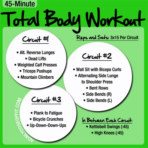 A Daily Dose Of Fit Workout Wednesday 45 Minute Total Body Workout