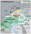 Burkina Faso Large Color Map