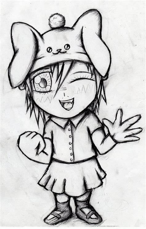 Chibi Bunny Girl Sketch By Original Epe On Deviantart