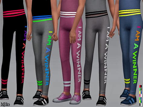 The Sims Resource S4 Mia Sports Leggings Child