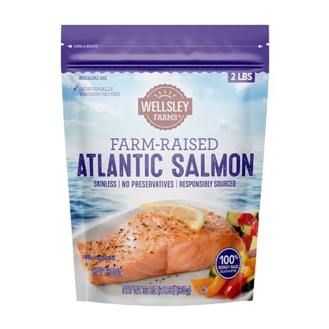 Wellsley Farms Farm Raised Atlantic Salmon 2 Lbs Openbax