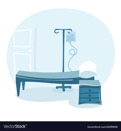 Hospital Ward Royalty Free Vector Image Vectorstock