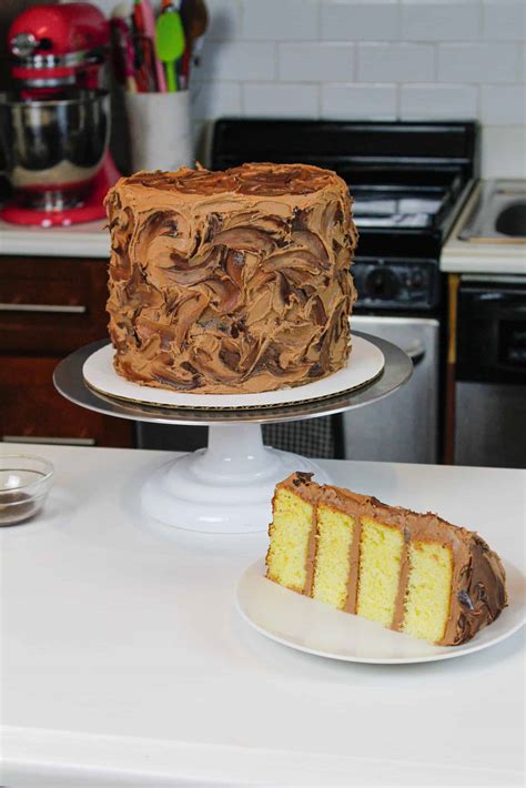 The Best Yellow Cake Recipe With Irresistable Chocolate Frosting