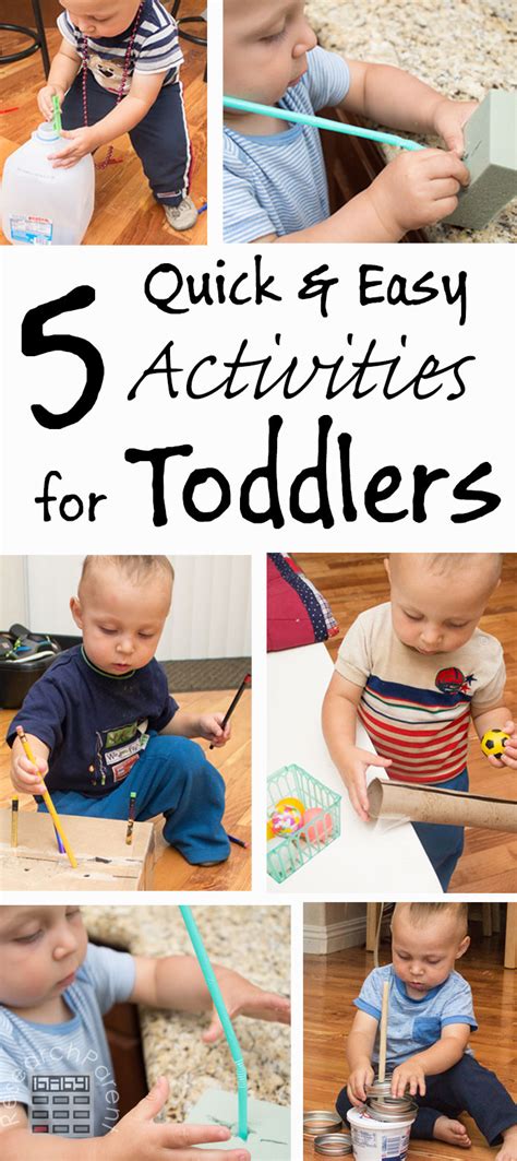 Quick And Easy Activities For Toddlers