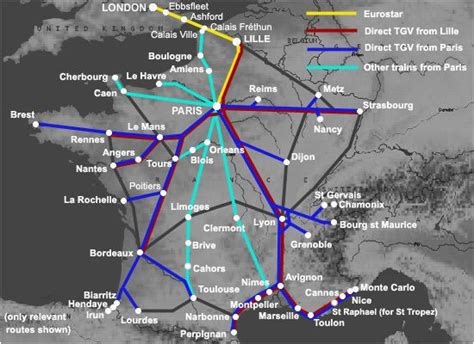 Train Map Of France Secretmuseum