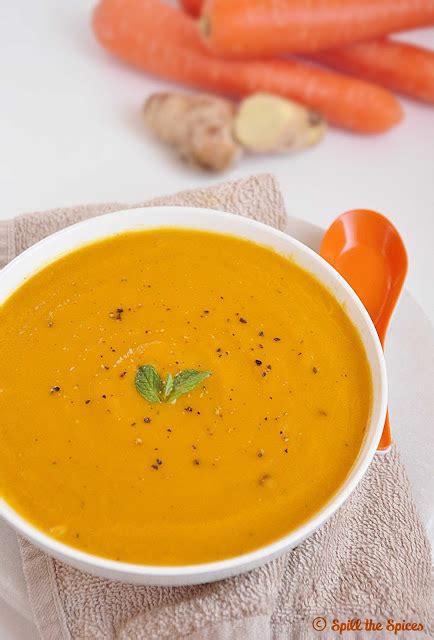 Cook on medium heat until vegetables are tender. Spiced Carrot Ginger Soup | Spill the Spices