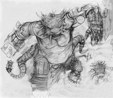 Monster Sketch By Mrleecarter On Deviantart