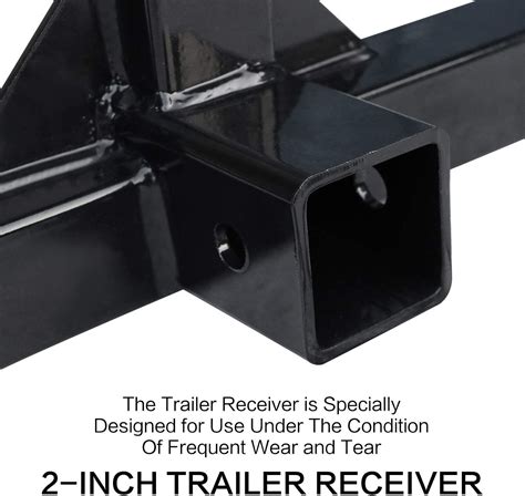 Trailer 3 Point 2 Inch Receiver Hitch Category 1 Tractor Tow Hitch