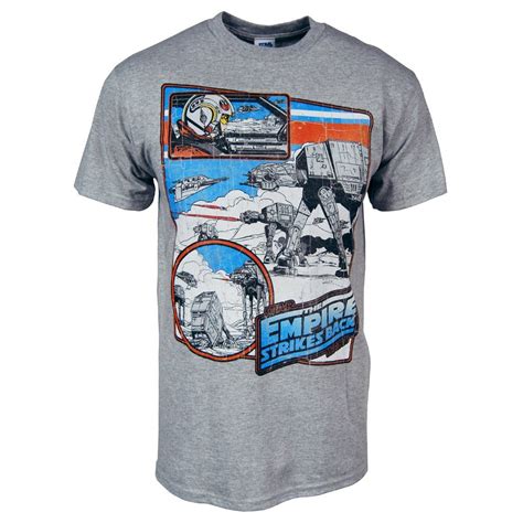 Check them out and know! Mens Star Wars AT-AT Empire Strikes Back T Shirt Grey
