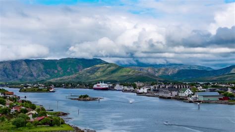 Bronnoysund Beautiful Nature Norway Timelapse Stock Footage Sbv