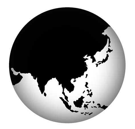 Map Of Asia Black And White Png Asia Map Png Clipart Nepal The Best