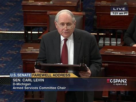Us Sen Carl Levin Says Farewell To Senate After 36 Years