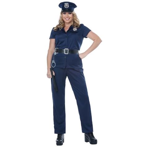 Hobbypos Police Woman Policewoman Cop Officer Uniform Book Week Womens Costume Plus Police