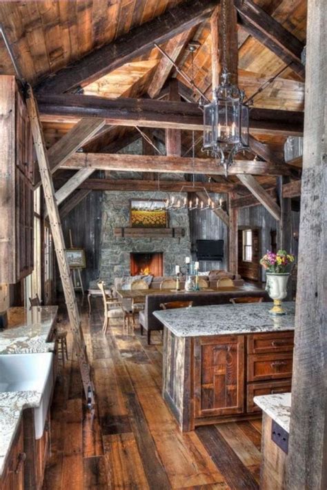 40 Kitchen Ideas Giving The Warm Cabin Designs In Amazing Rustic