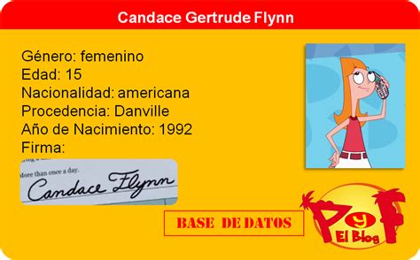 Phineas Y Ferb El Blog Candace Gertrude Flynn