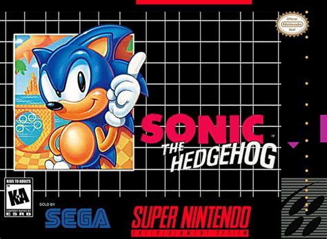 Sonic The Hedgehog Snes Cover Art Chaveiro