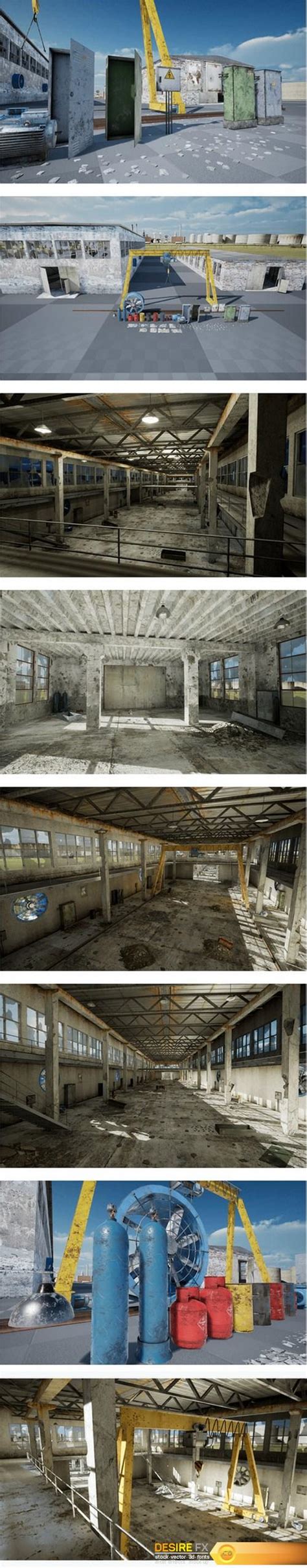 Desire FX 3d Models Unreal Marketplace Abandoned Factory
