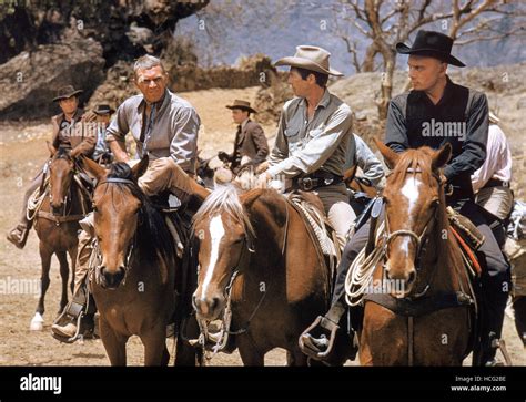 The Magnificent Seven Steve Mcqueen James Coburn Yul Brynner 1960