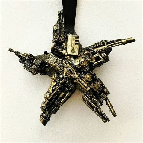 Steampunk Cyberpunk Christmas Decorations Hanging Star Baubles Etsy
