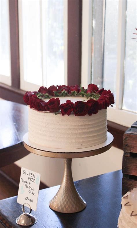Simple wedding cake for a dear friend. She asked a few guests to bake