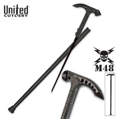 M48 Sword Cane For Sale Features A Black Sharpened Blade Canes And