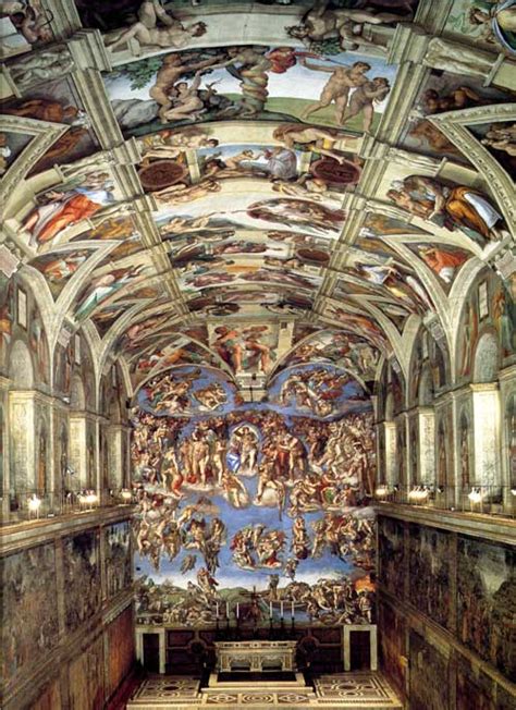 Ceiling painting of palace versailles. The Sistine Chapel with frescos by the greatest Italian ...