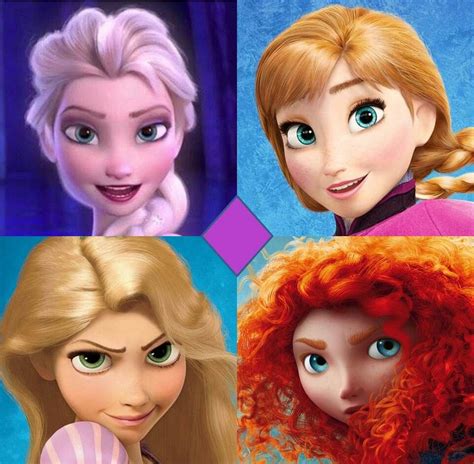 New Disney Princesses Elsa Anna Rapunzel Merida Love Them All