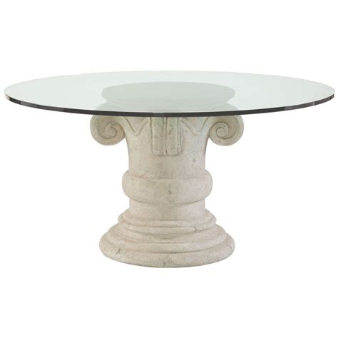 Bernhardt Campania Round Dining And Pedestal Base Dining Tables