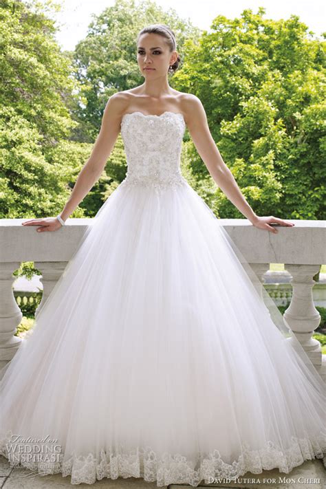 Hm bride's wedding dress with train size 8. David Tutera for Mon Cheri Wedding Dresses — Spring 2012 ...