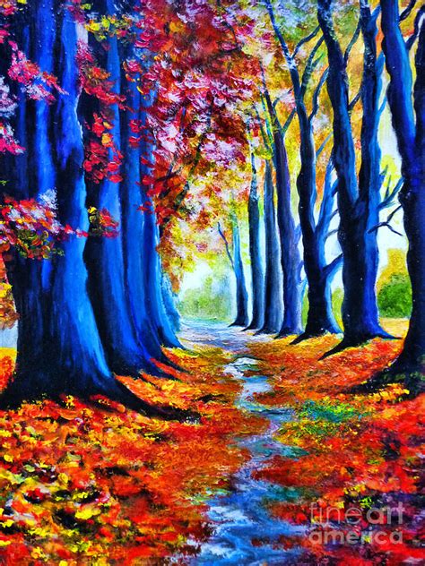 Enchanted Forest Painting By Ryszard Sleczka