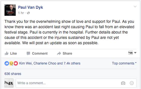 Update Asotfestnl Paul Van Dyk Hospitalised After Falling Off