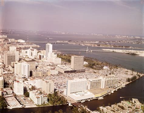 Florida Memory Aerial View Looking Northeast Over Downtown Miami