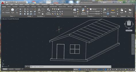 How To Draw Simple House In 2d Using Autocad The Technical Drawing