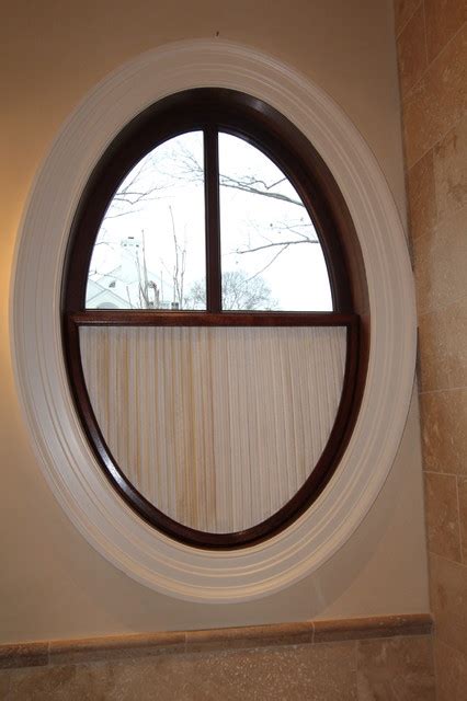 Oval Window With Pleated Shade Traditional Nashville By Camille