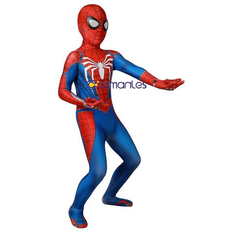 Kids Suit Ps4 Spider Man Cosplay Costume