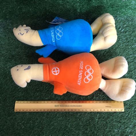 Athens Greece 2004 Olympic Games ‘athena And Phevos Plush Toys Mascotss