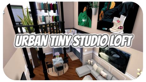 The Sims 4 Apartment Build Urban Aesthetic Studio Loft Apartment W
