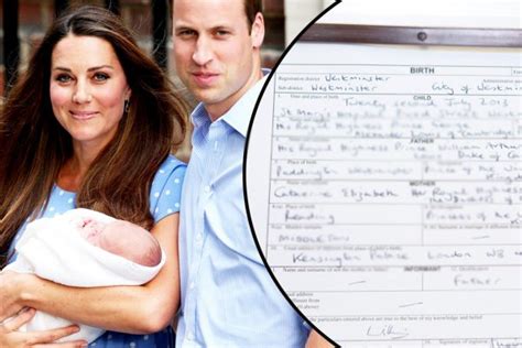 Prince George S Birth Certificate Says Princess Kate But Why Ok