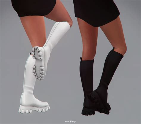 Mmsims — S4cc Mmsims Daydream Boots Sims Sims 4 Body Mods Sims 4
