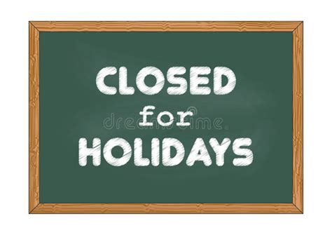 Closed For Holidays Stock Illustration Illustration Of Summer 72029243