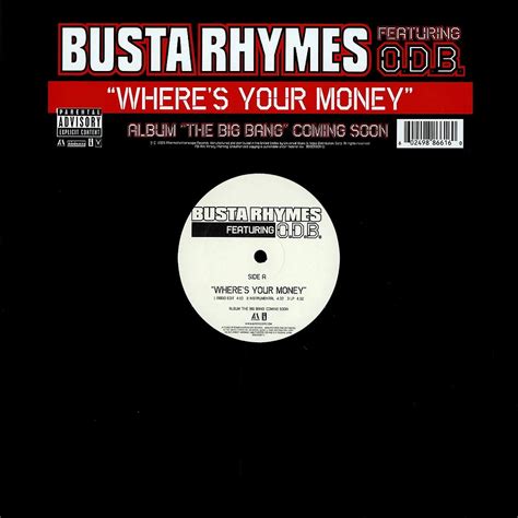 Busta Rhymes Wheres Your Money Feat Odb Vinyl 12 2005 Us