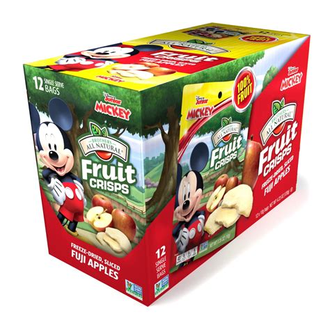 Brothers All Natural Fruit Crisps Mickey Mouse Fuji Apple 12 Ct 0