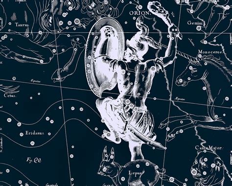 Orion By Johannes Hevelius Constellation Print Astrology Art