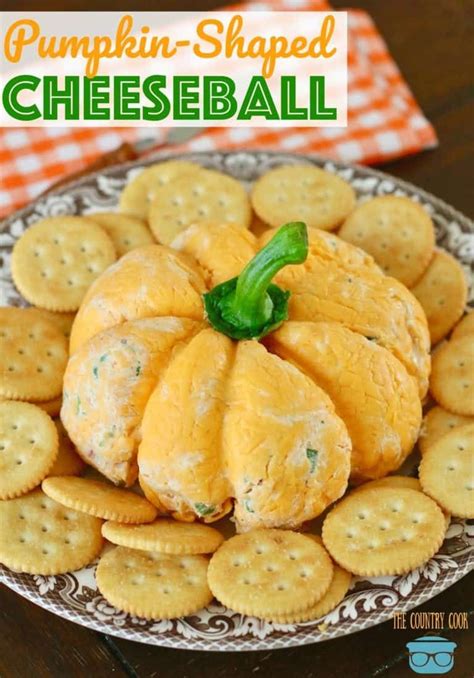 Pumpkin Shaped Cheeseball Video The Country Cook Recipe Cheese