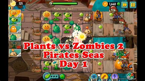 Plants Vs Zombie 2 Pirate Seas Day 1 Walkthrough Youtube